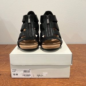 Style & Co Fetteep, Black, size 10